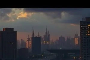 《北纬三十度》封面：十二个城市路口的俯视拼贴